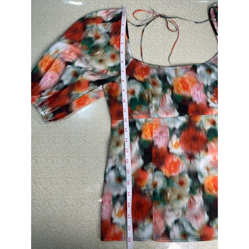 NWT J.Crew x Liberty Floral Puff Sleeve Blouse Romantic Square Neck Top Size 0 - Picture 11 of 11
